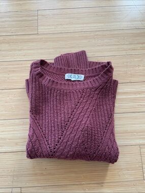 Cozy Pink Rose Sweater